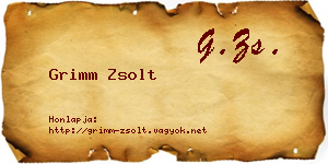 Grimm Zsolt névjegykártya